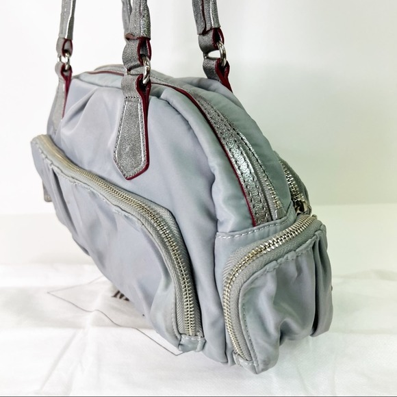 Mz Wallace Light Gray Tote Purse Silver - Picture 3 of 16